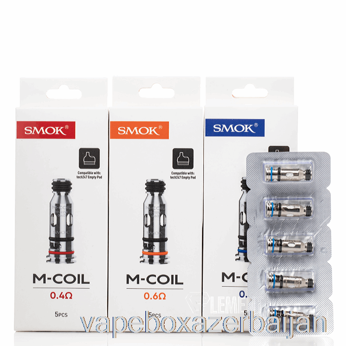 E-Juice Vape SMOK M Replacement Coils 0.4ohm M-Coils